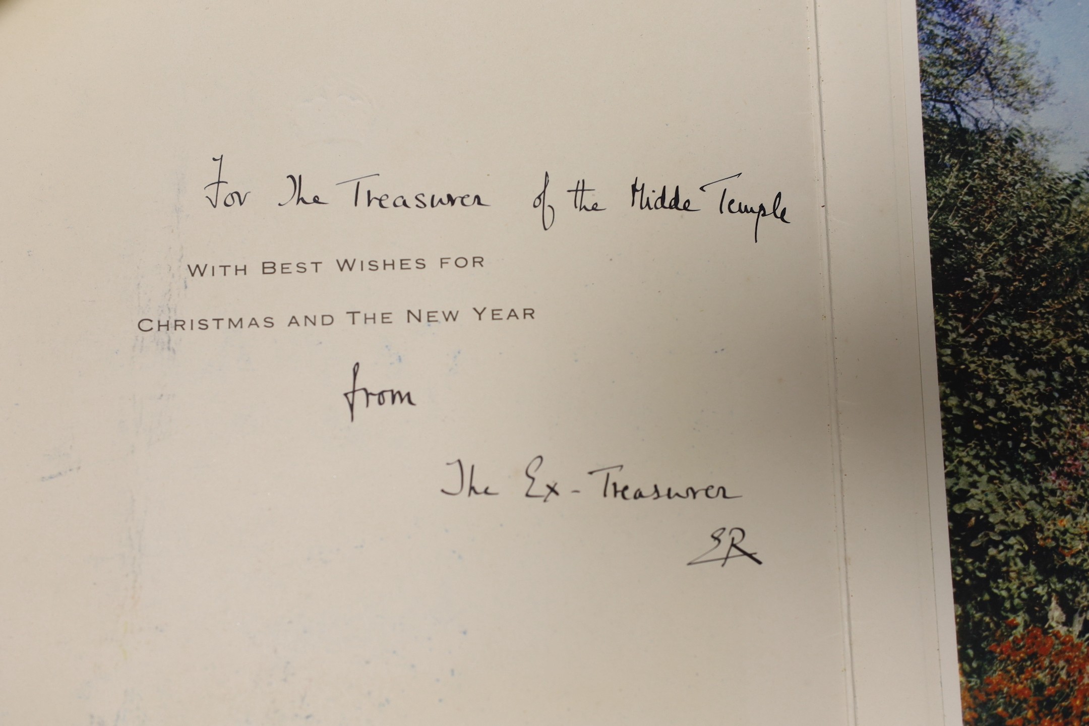 Col. Sir Henry F. MacGeagh (1883-1962) British judge, who served as Judge Advocate Gen of the Armed Forces, - a collection of family archives, including a Christmas card, dated December 21st, 1950, from Queen Elizabeth t